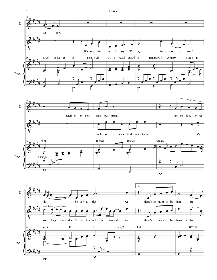 Thankful 2-Part scores gallery preview page 4