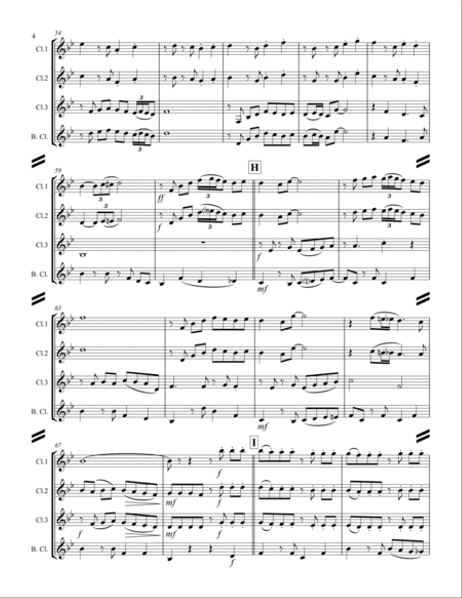 Cherry Pink And Apple Blossom White Woodwind Ensemble scores gallery preview page 5