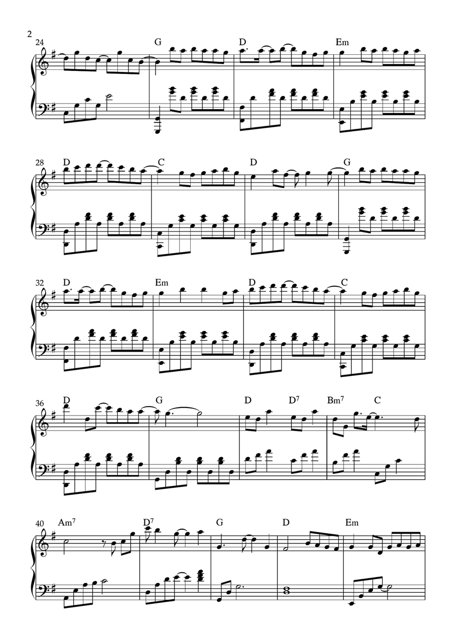 First Love Easy Piano scores gallery preview page 2