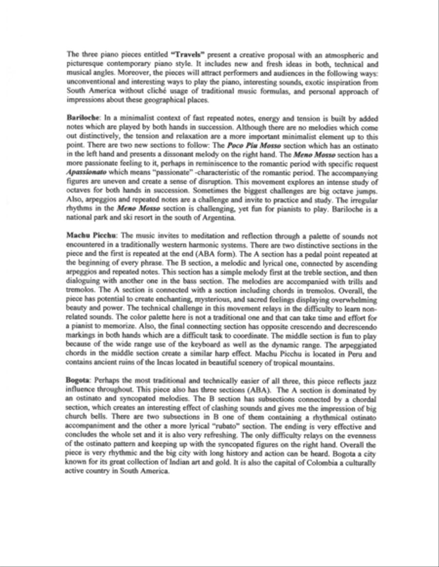 Viajes. Suite for Piano Piano Solo scores gallery preview page 2
