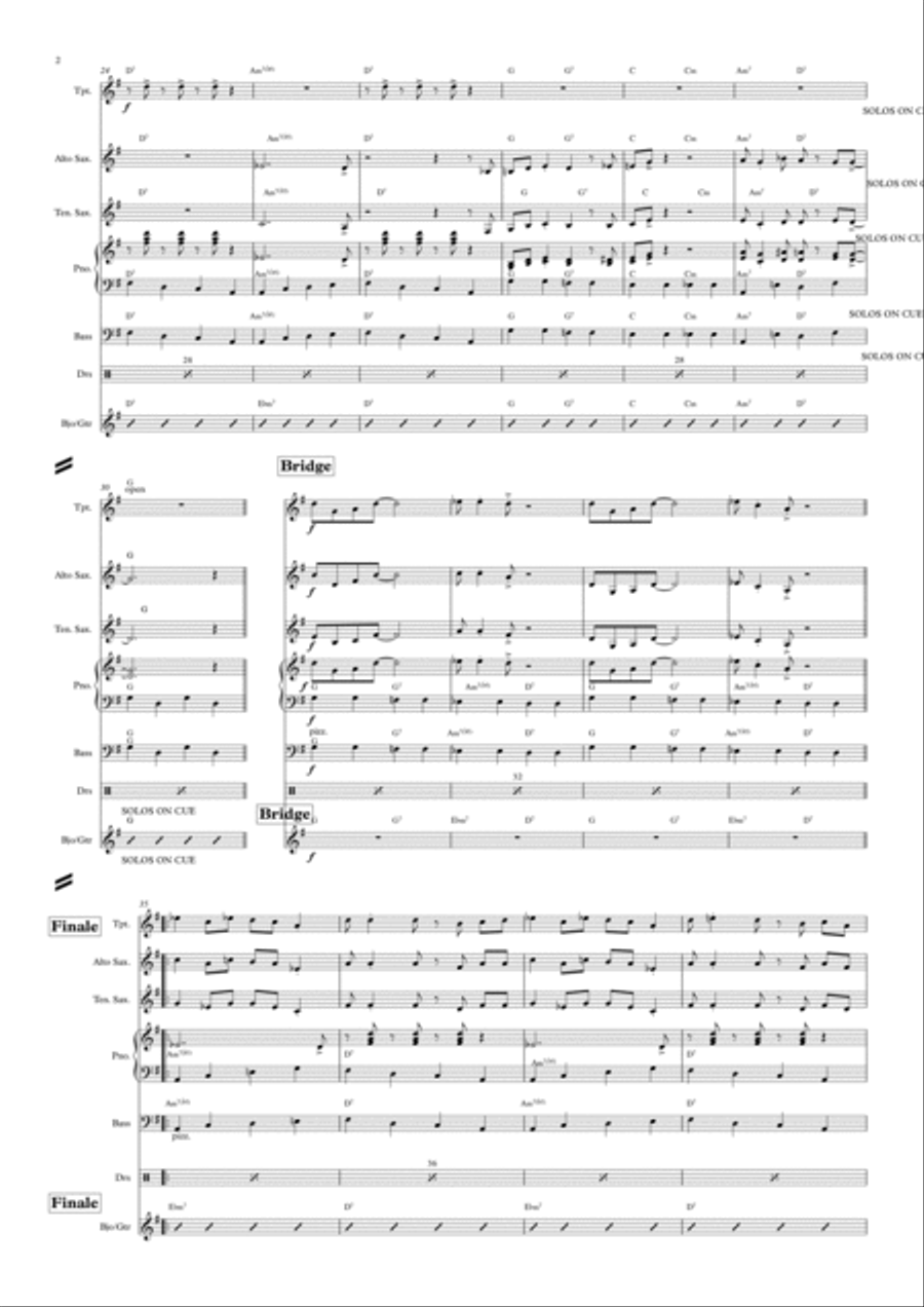 Blue Lou Jazz Ensemble scores gallery preview page 2