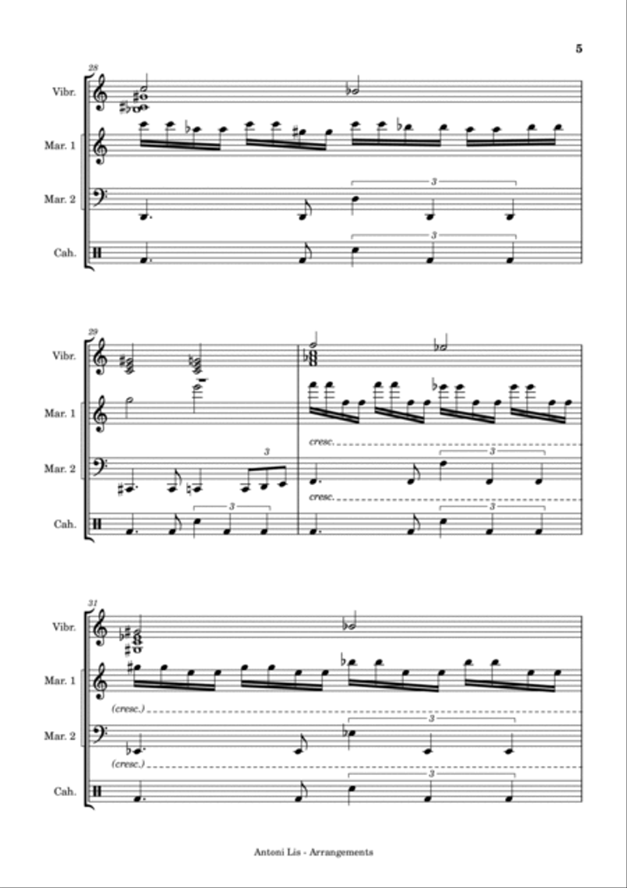 Paint It, Black Marimba scores gallery preview page 5
