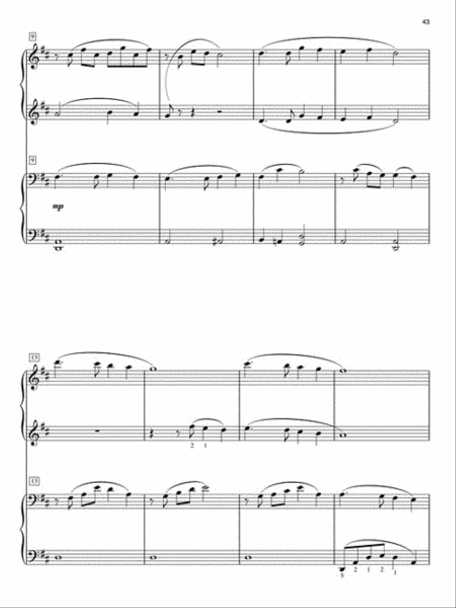 Hymn Duets 1 Piano, 4-Hands scores gallery preview page 5