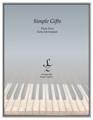 Simple Gifts (1 piano, 4 hands duet)