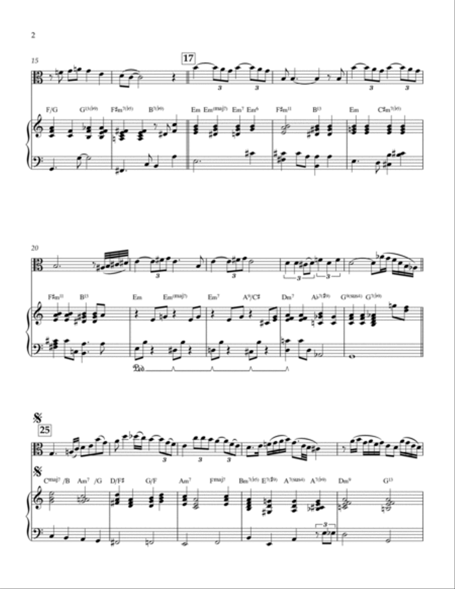 My One And Only Love My One And Only Love Viola scores gallery preview page 2