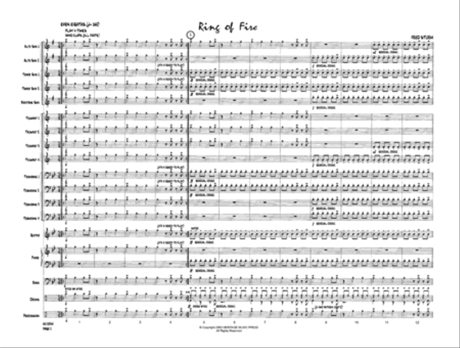 Ring of Fire Ring of Fire Jazz Ensemble scores gallery preview page 4