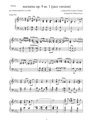 Chopin Nocturne op. 9 no. 1 (jazz piano arrangement)