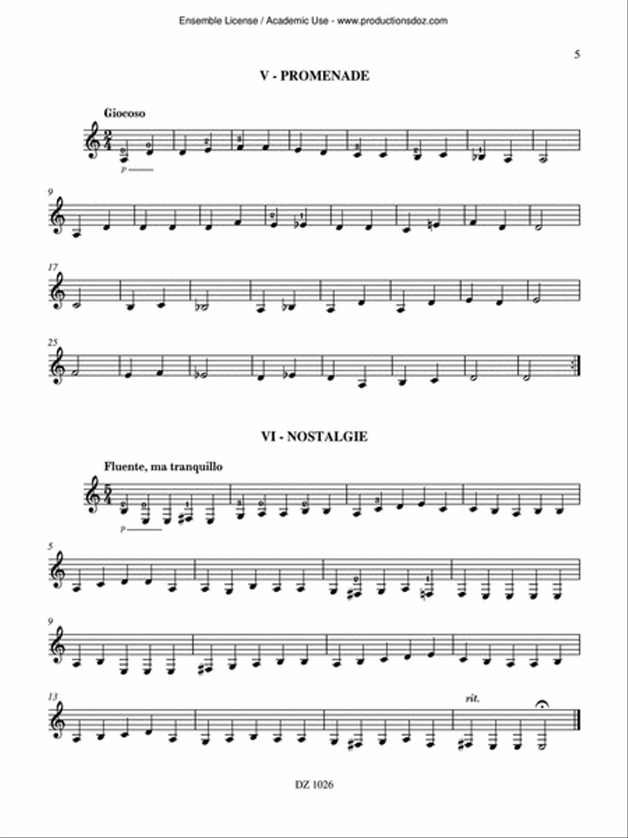 20 regards sur six cordes Classical Guitar scores gallery preview page 5
