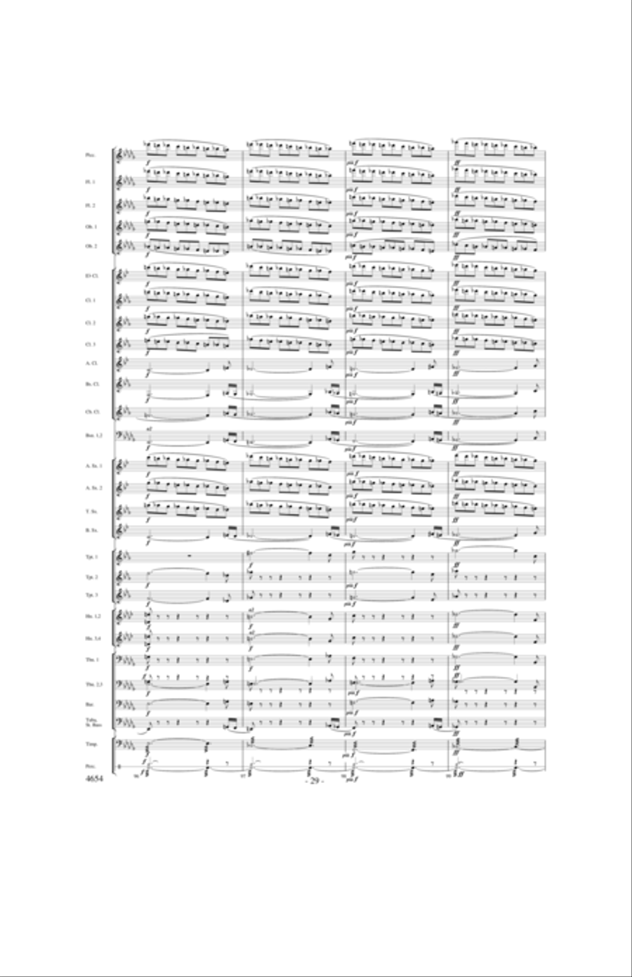 Ride of the Valkyries Concert Band scores gallery preview page 28