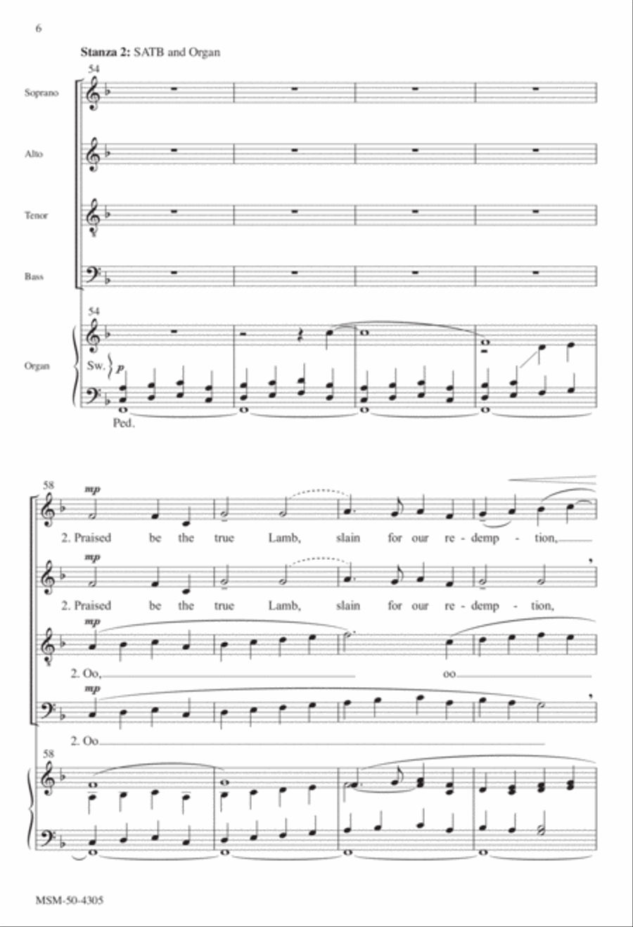 Splendor and Honor 4-Part scores gallery preview page 6