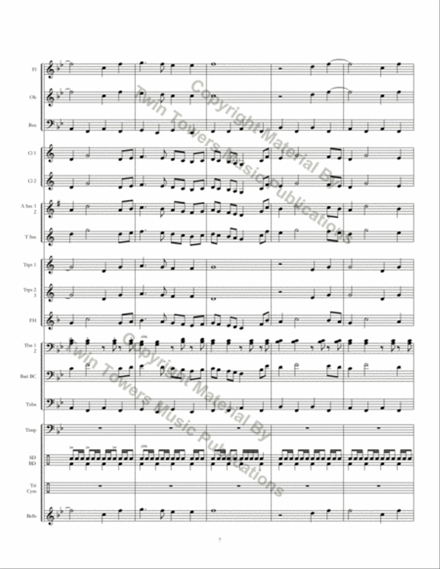 Northshore March Concert Band scores gallery preview page 9