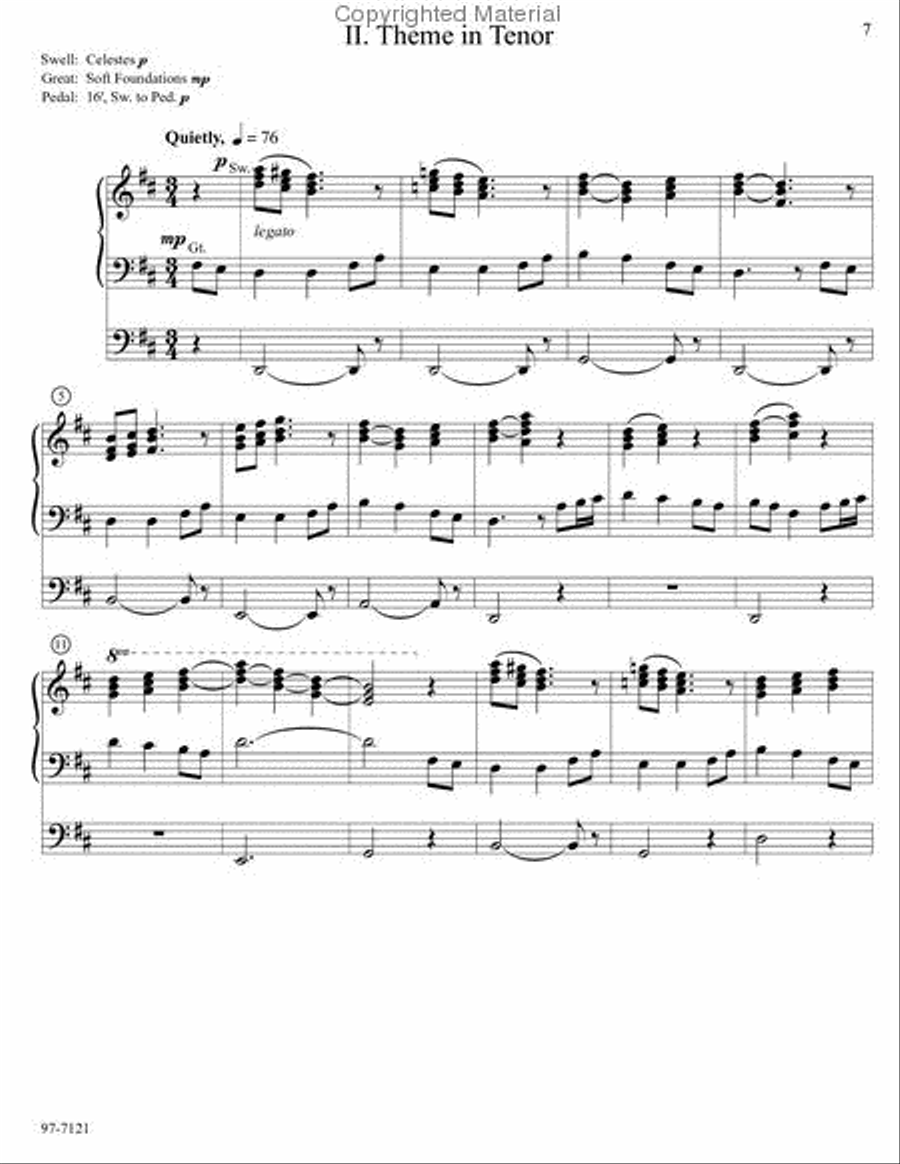 Partita on Nettleton Organ scores gallery preview page 3
