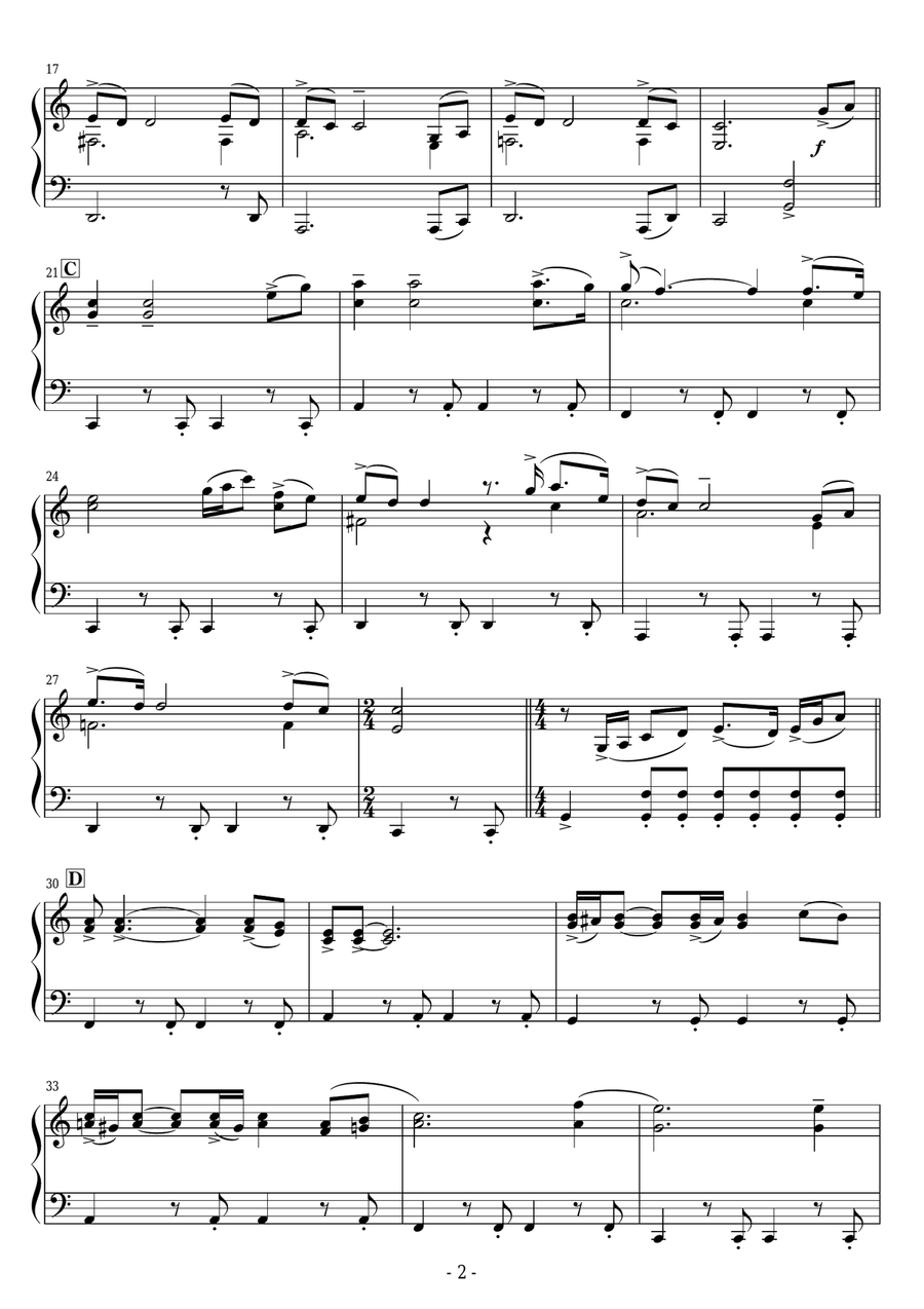 Sailing Easy Piano scores gallery preview page 2