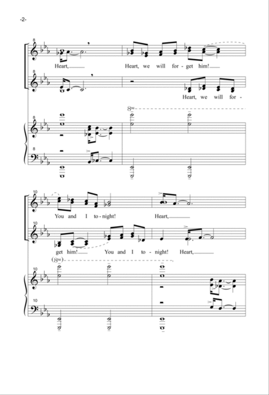 Heart, We Will Forget Him SSAA scores gallery preview page 2