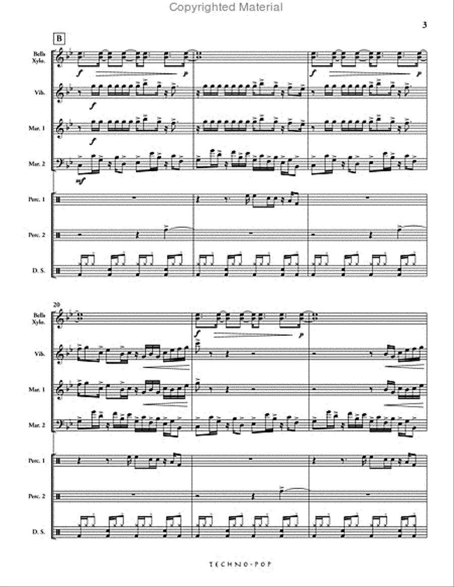 Techno-Pop Percussion Ensemble scores gallery preview page 4