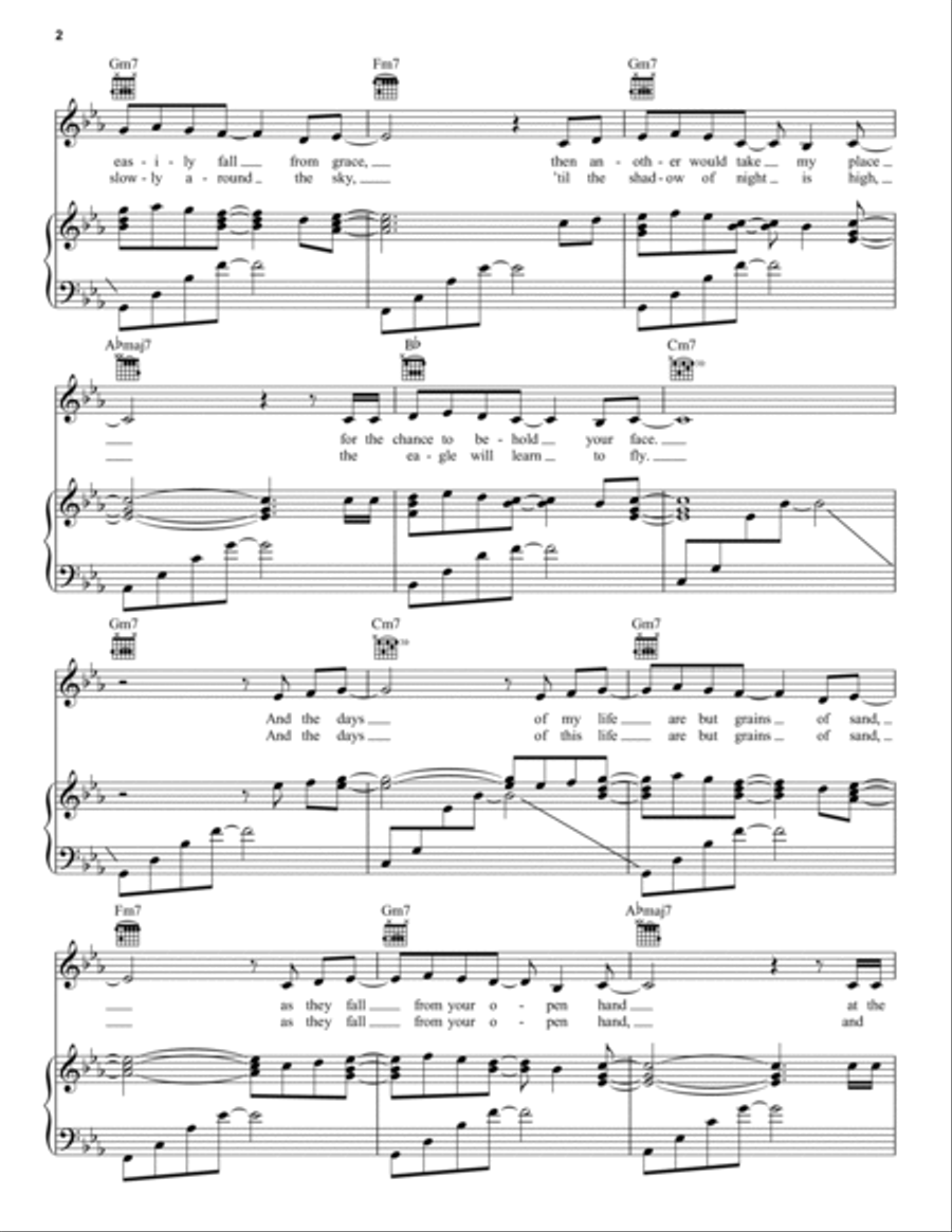 The Eagle Will Rise Again Piano, Vocal, Guitar scores gallery preview page 2