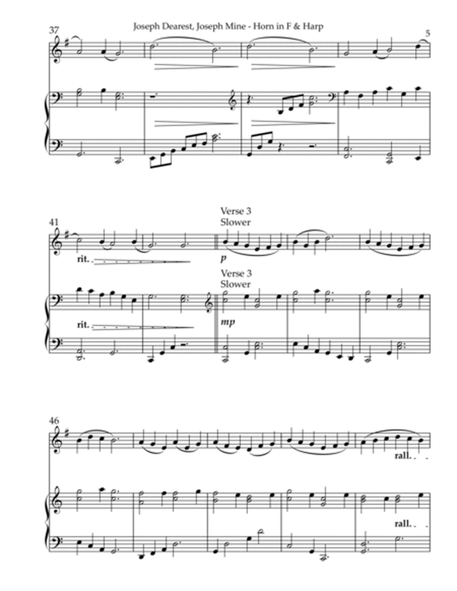Joseph Dearest, Joseph Mine, Duet for Horn in F & Harp image number null