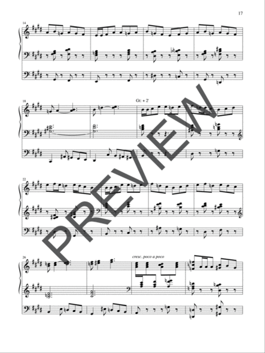 Liturgical Suite Organ scores gallery preview page 17