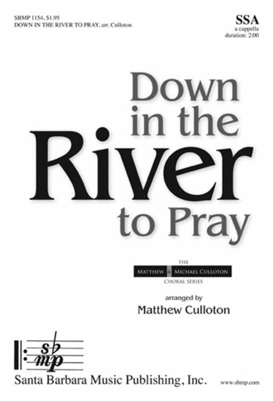 Down in the River to Pray - SSA Octavo SSA scores gallery preview page 1