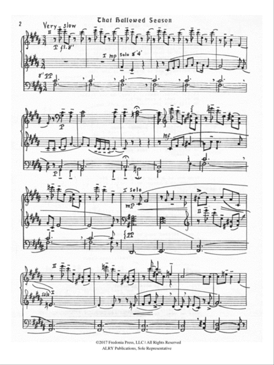 Of That Hallowed Season, Op. 57 Piano scores gallery preview page 2