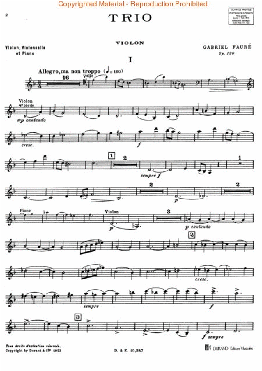 Trio, Op. 120 Trio, Op. 120 Piano Trio scores gallery preview page 2