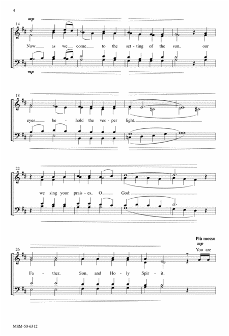 O Gracious Light Divisi scores gallery preview page 3