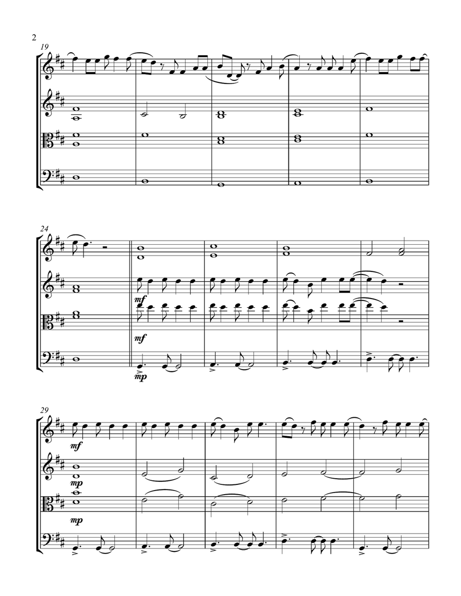 Young And Beautiful Young And Beautiful String Trio scores gallery preview page 2