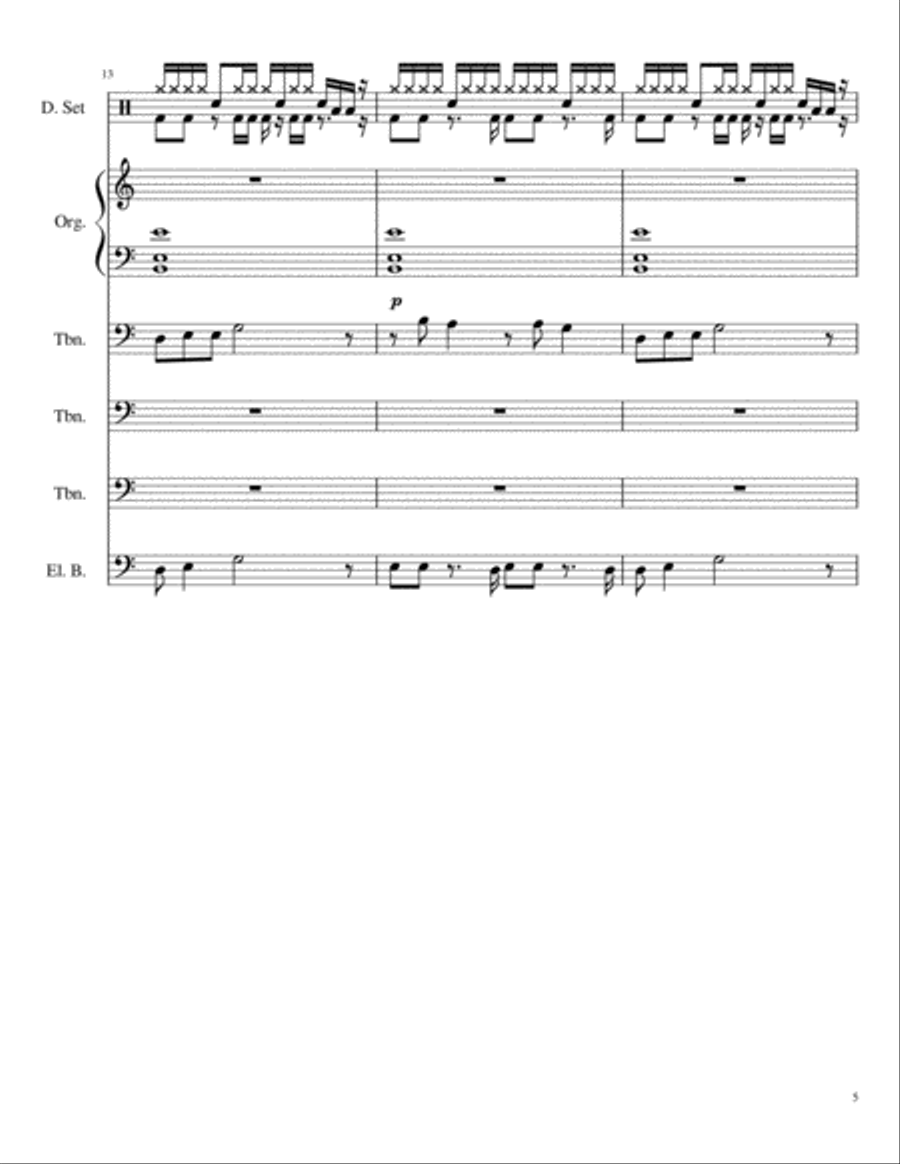 Funk Jam Small Ensemble scores gallery preview page 5