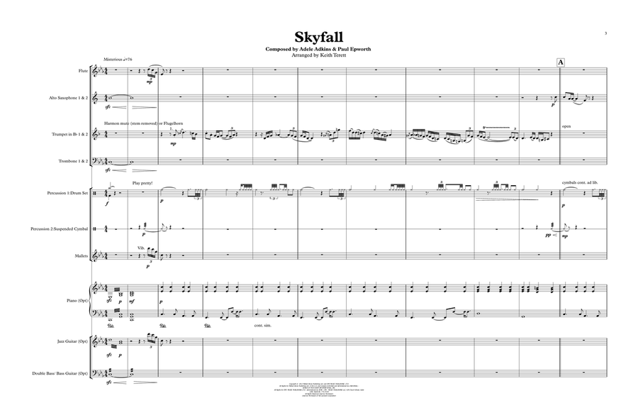 Skyfall Jazz Ensemble scores gallery preview page 3