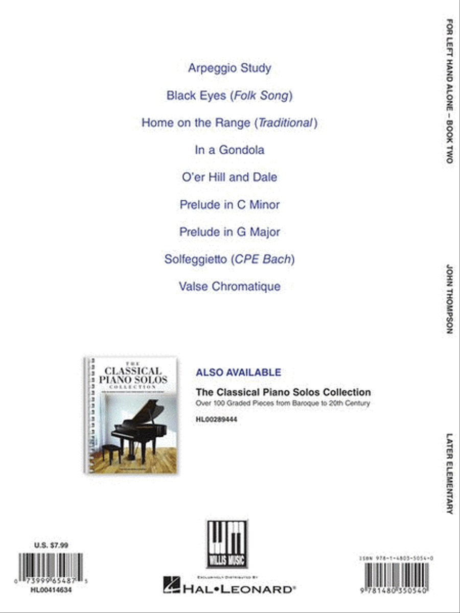 For Left Hand Alone – Book 2 Piano Method scores gallery preview page 6