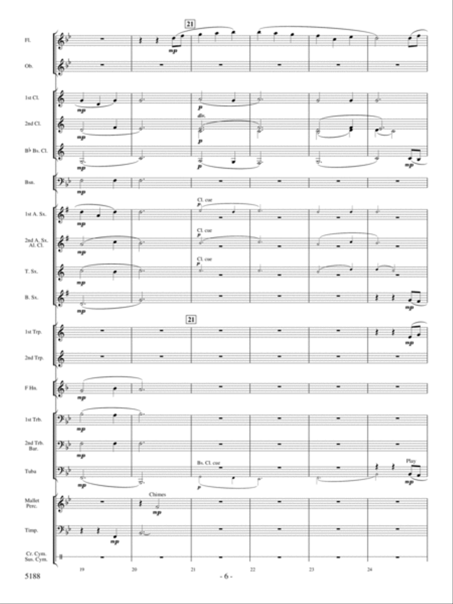A Song of Hope Concert Band scores gallery preview page 5