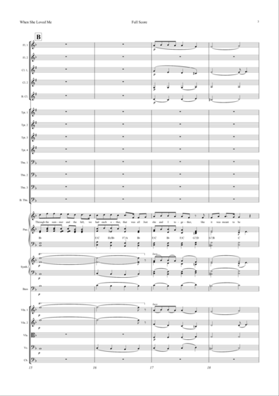 When She Loved Me When She Loved Me Jazz Ensemble scores gallery preview page 3