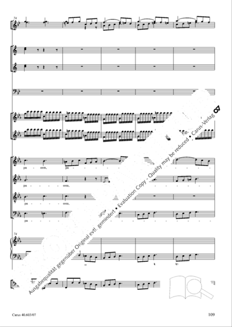 Grosse Orgelsolomesse in Es 4-Part scores gallery preview page 122
