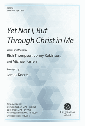 Book cover for Yet Not I, But Through Christ in Me