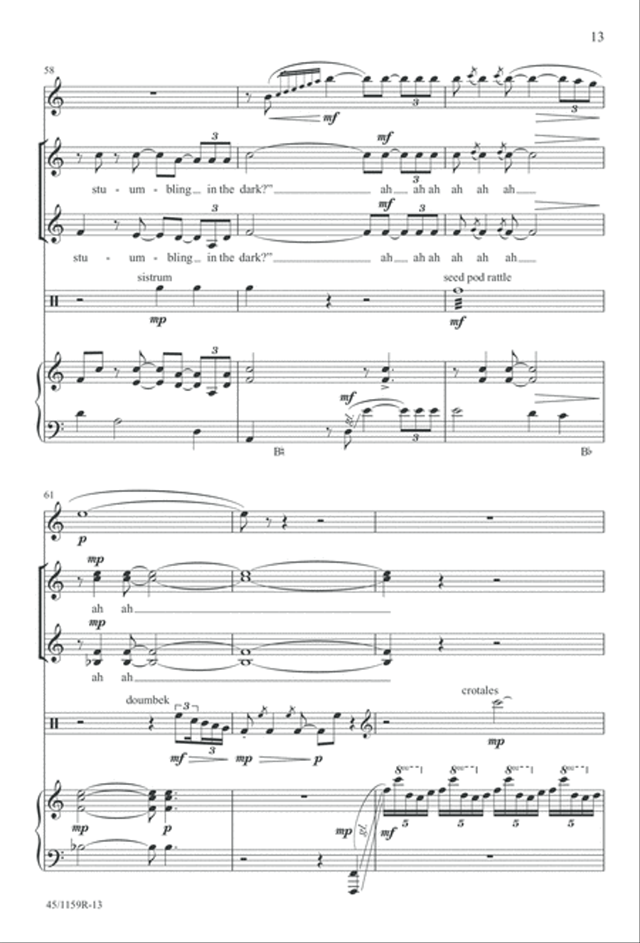 The Day of Hope - Choral/Full Score SSAA scores gallery preview page 13
