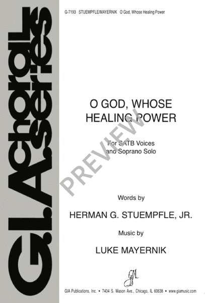 O God, Whose Healing Power image number null