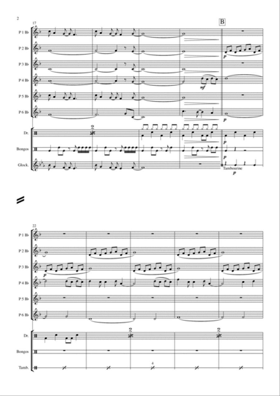 Blinding Lights Concert Band scores gallery preview page 2
