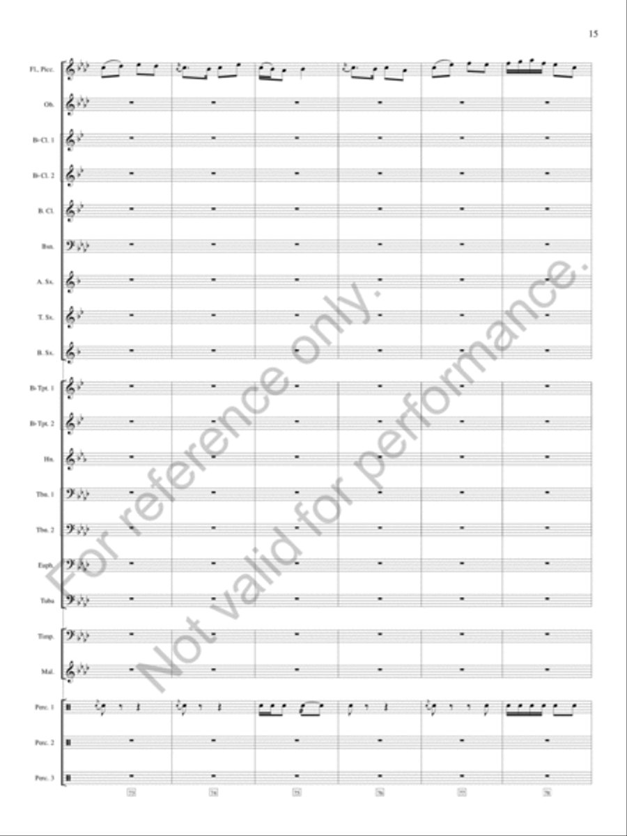 An English Triptych An English Triptych Concert Band scores gallery preview page 16