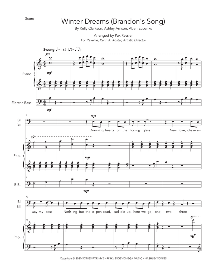Winter Dreams Brandon S Song TTBB scores gallery preview page 1