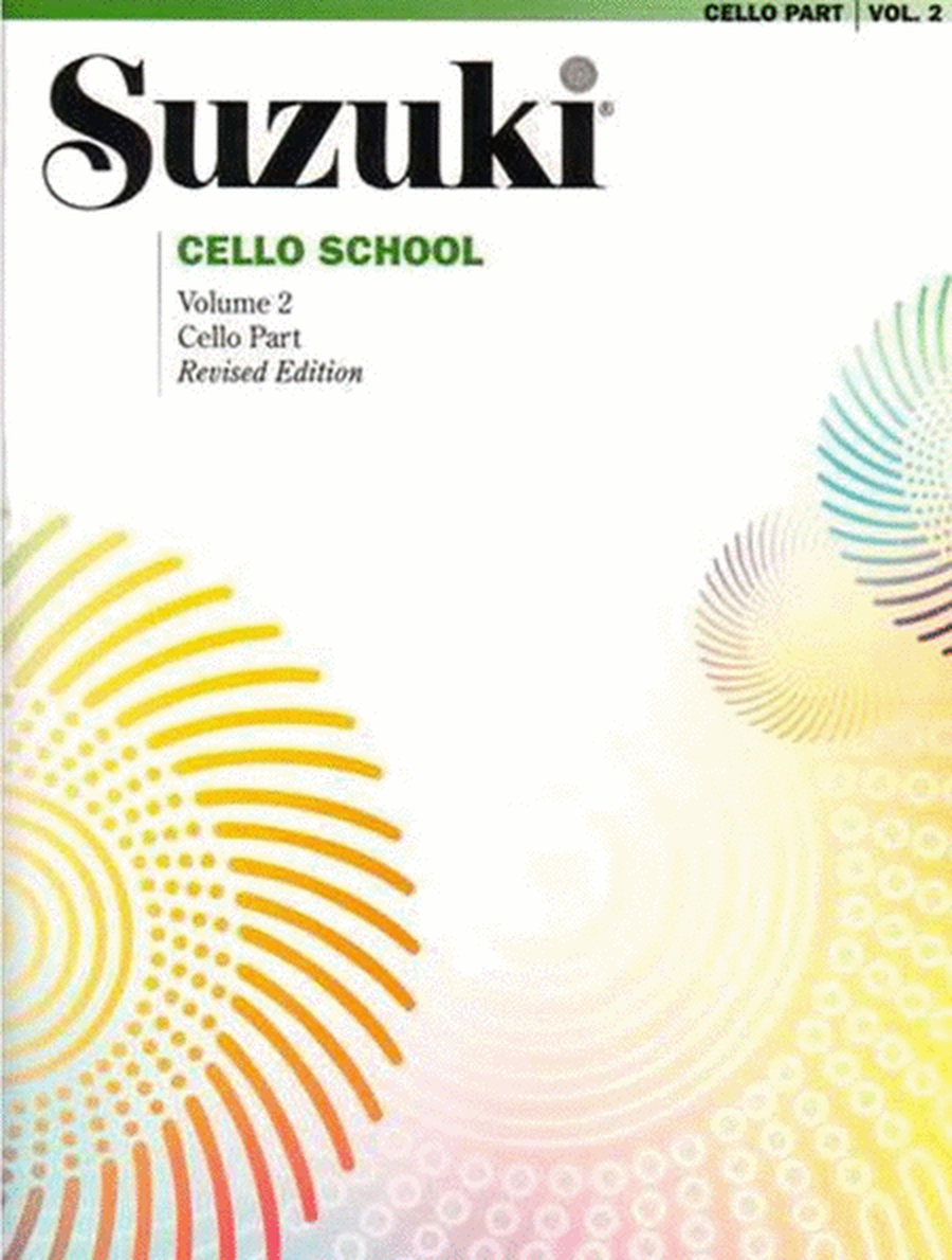Suzuki Cello School Book 2 Vlc Pt Rev