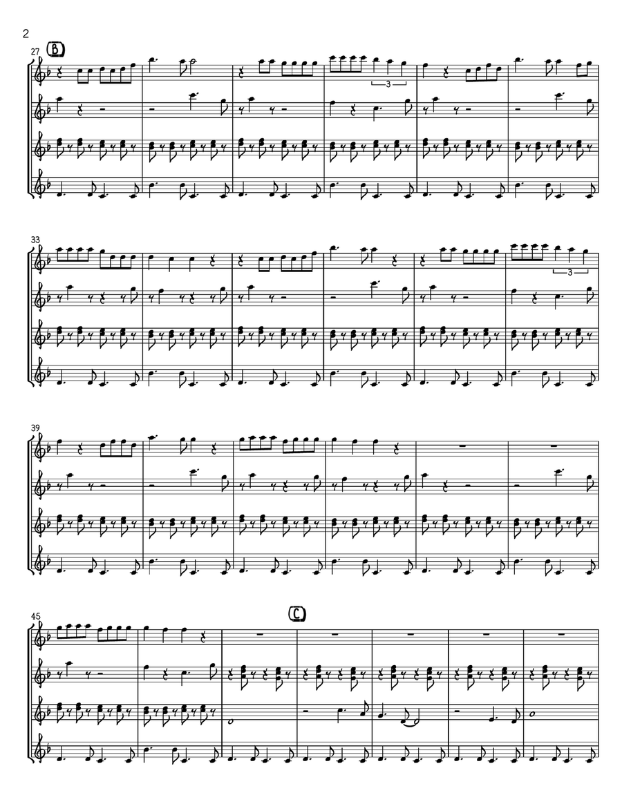 Somebody That I Used To Know Flute Solo scores gallery preview page 2