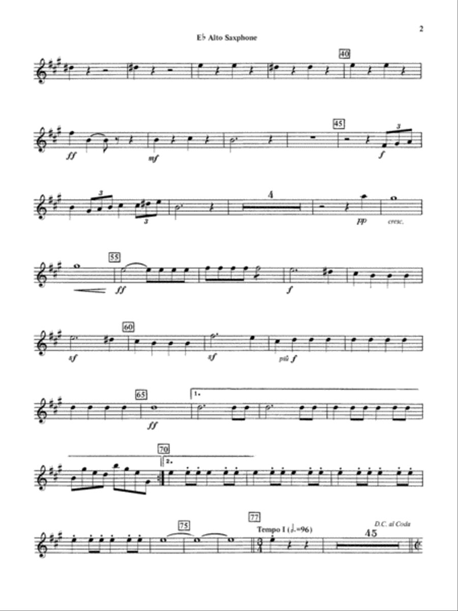 Beethoven's 5th Symphony, Finale: E-flat Alto Saxophone Full Orchestra scores gallery preview page 2