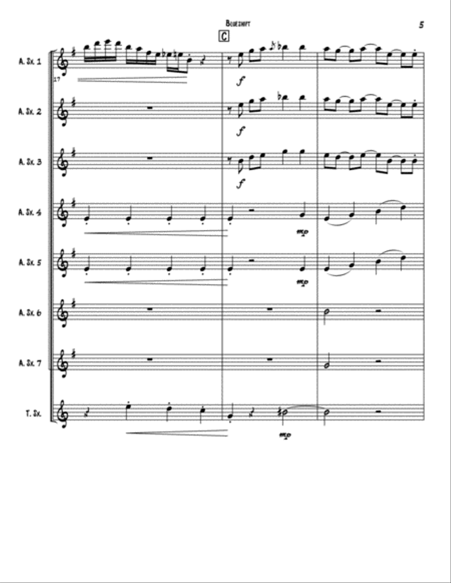 Blueshift Woodwind Ensemble scores gallery preview page 6