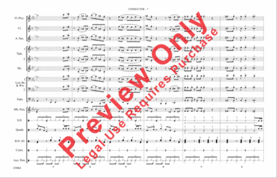 Papa's Got a Brand New Bag Marching Band scores gallery preview page 8