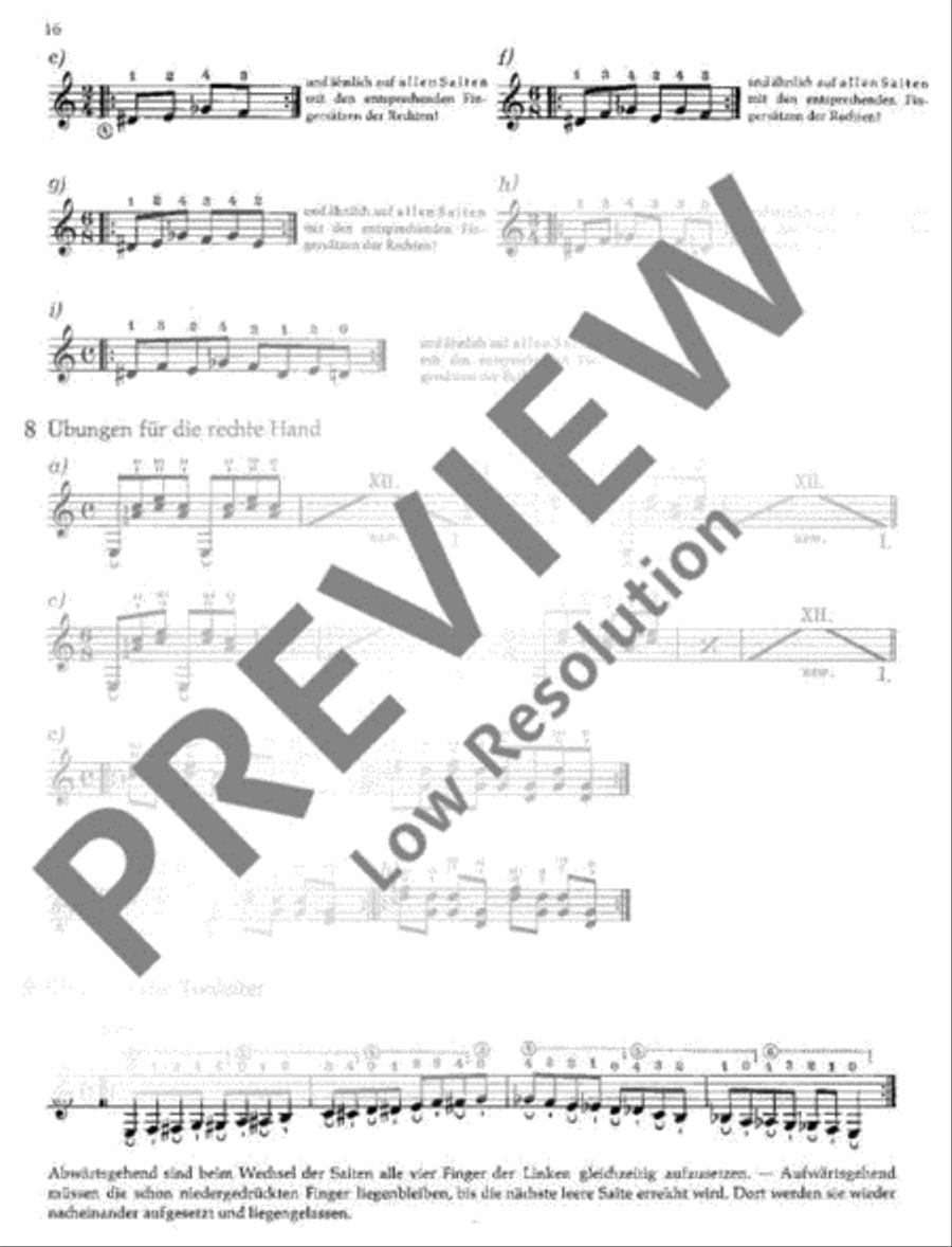 Technical Studies for Guitar Classical Guitar scores gallery preview page 17