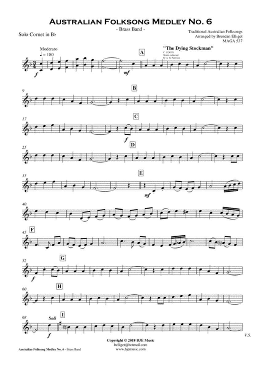 Australian Folksong Medley No. 6 - Brass Band image number null
