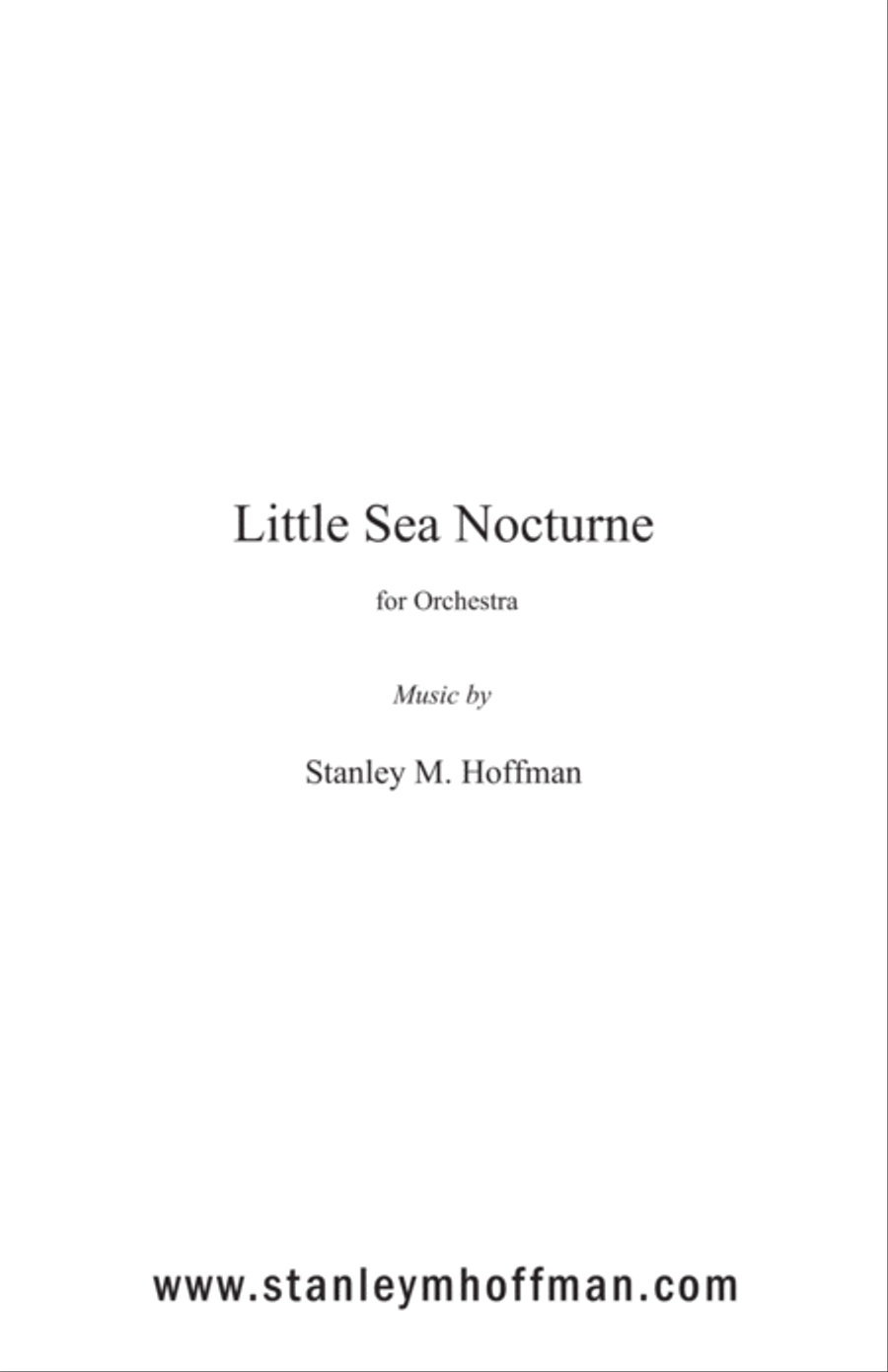 Little Sea Nocturne Little Sea Nocturne Full Orchestra scores gallery preview page 1