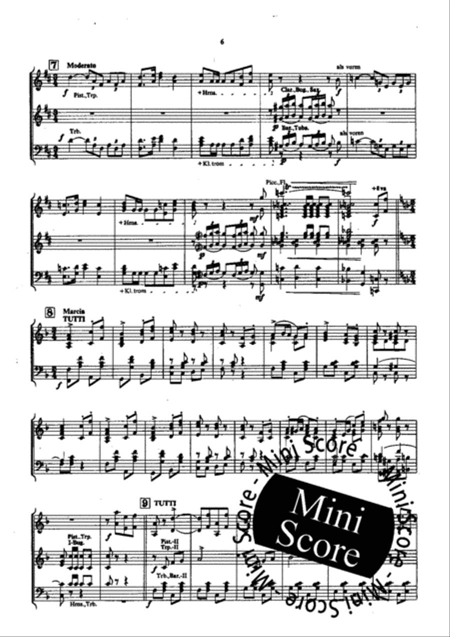 Der Bettelstudent Concert Band scores gallery preview page 8