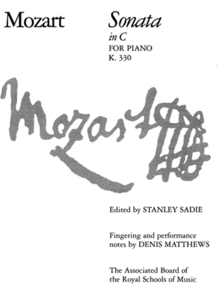 Book cover for Sonata in C, K. 330