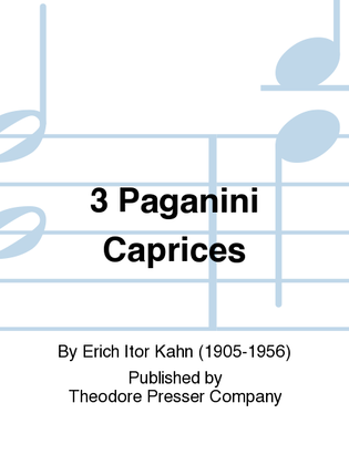 3 Paganini Caprices